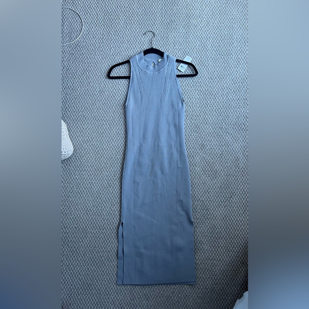 Blue gray knit abercrombie dress size S
